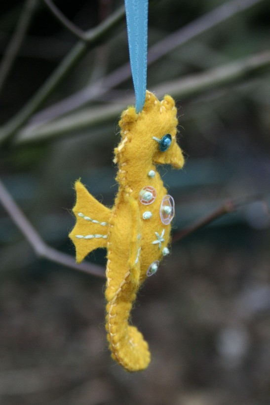 seahorse ornament